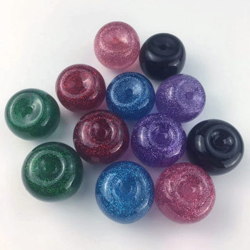 Star Cherry Apple Fine Glitter Resin 39MM32MM Keychain Pendant Car Pendant Material Jewelry Accessories