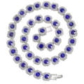 silver 8inch (blue diamond)