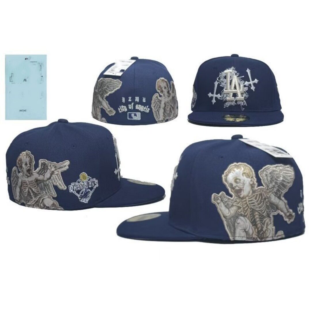 Foreign Trade Baseball League Cap Yankees Aaa Flat Brim 2025 Statue of Liberty Skull Style Cross-Border Size Flat Brim Cap