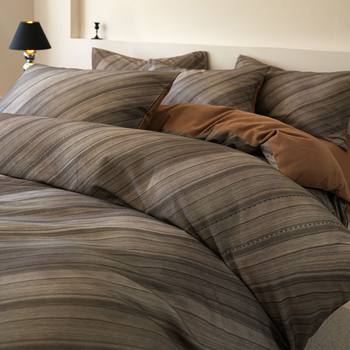 Light Luxury Pure Cotton Brushed Four-Piece Set Pure Cotton Thickeneded Quilt Cover Bed Sheetss Bed Bed Sheets Quilt Cover Dormitory Bedding Three-Piece Set