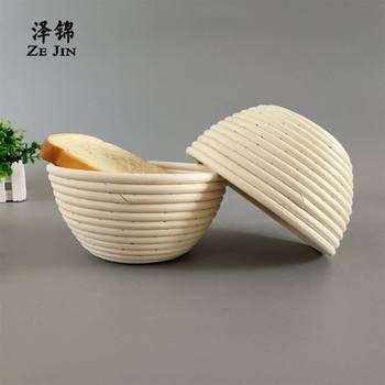 Factory spot Amazon fermentation basket rattan bread basket round rattan storage basket baking basket fruit basket