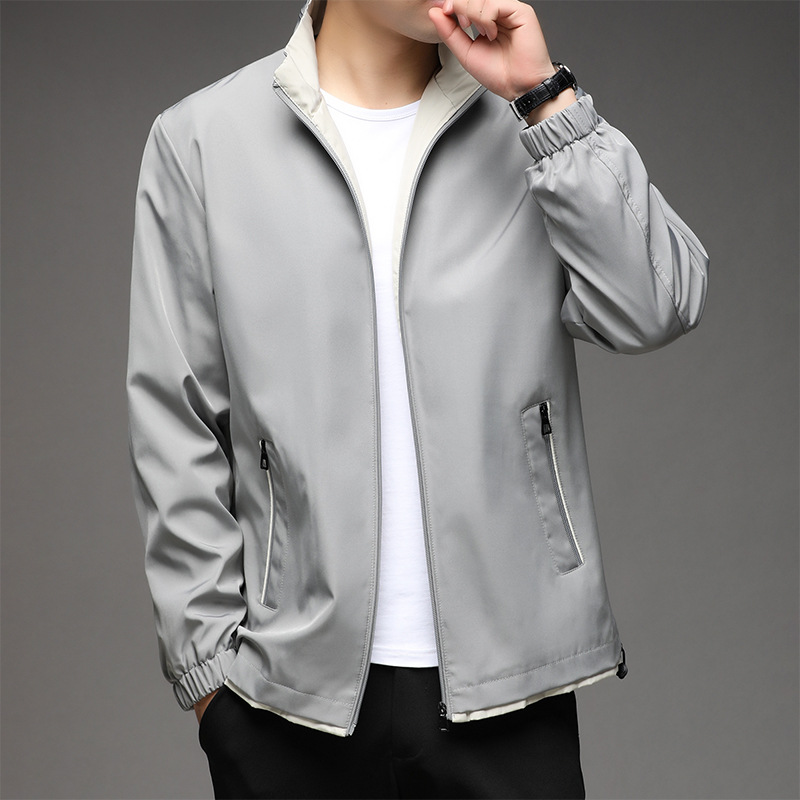 Áo Khoác Nam Hàng Mùa Xuân Thu Đông Trung Niên Phong Cách Hàn Quốc