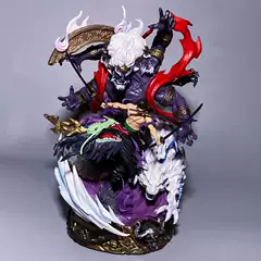 One Piece GK King of Hell Yan Mo Solon Scene Double Head Carving Model Ornaments Boxed Hand-held