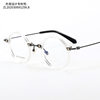 2025 New Arrival Mirror Frame Unisex Round Mirror Frame Commuter Wear Fashion Accessories Personalized Hip Hop Sunglasses