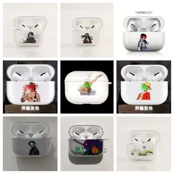Open Cover and Light Cartoon AirPods Pro2 Generation Headphone Case Pro5 Generation Protective Case Apple 3Rd Generation Soft Shell 4