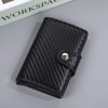 Cross-Border Popular Rfid Aluminum Box Card Holder Carbon Fiber Pu Anti-Theft Credit Card Holder Metal Automatic Card Ejection Card Box