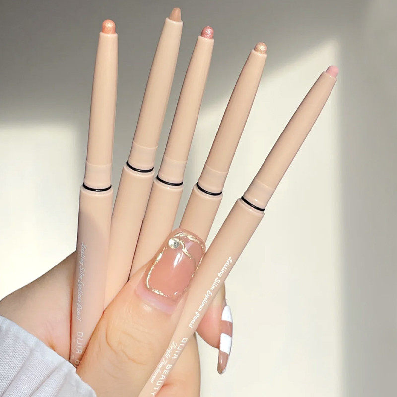Dijia Silkworm Pen Recommends Matte Shadow Double-Ended Eyeliner Gel Outlines Natural Female Eye Makeup and Brightening Liquid Cicada