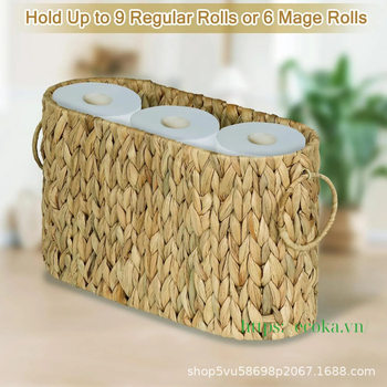 Straw Woven Storage Basket, Hand-Woven Storage Basket, Simple Desktop Snack and Miscellaneous Storage Basket, Storage Basket