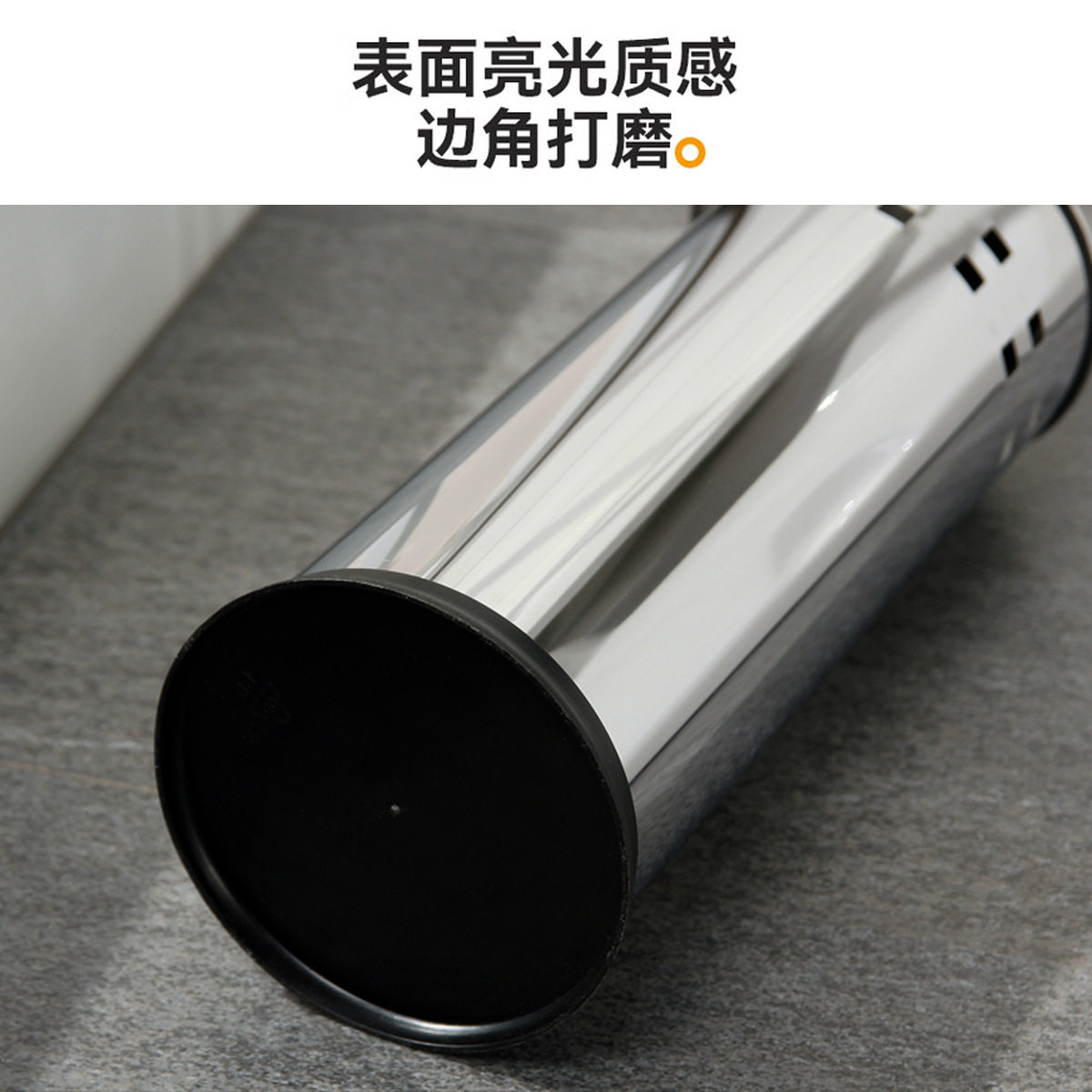 Cross-Border Orz Hotel Bathroom Cleaning Brush Stainless Steel Toilet Brush Household No Dead Corner Toilet Brush Cleaning Set