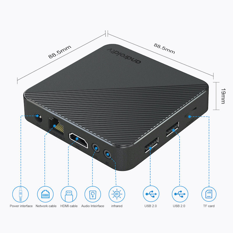 T1s Foreign Trade Box Quanzhi H313 Network Set Top Box Dual wifi HD 4K Bluetooth TV Player tvbox