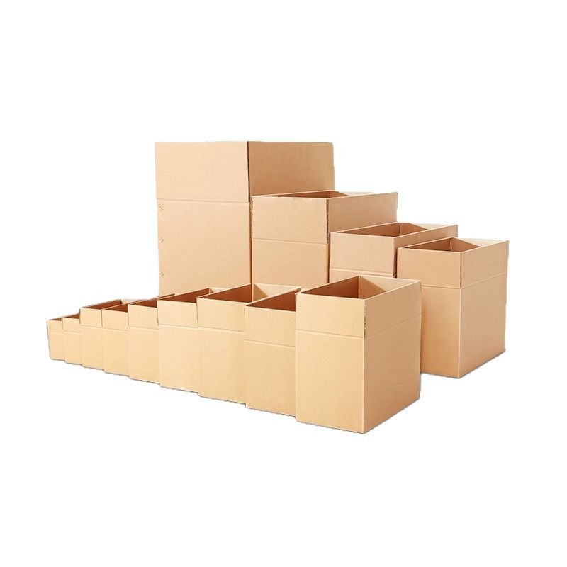 Express Delivery Cardboard Boxes in Stock, Rectangular Extra-Hard Packing Boxes, Thickened Moving Boxes, Wholesale Logistics Packaging Boxes
