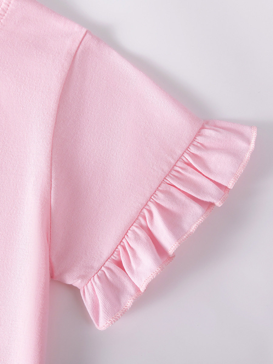 Kids' Dress, Summer Short-sleeve Cute Girls' Skirt, Toddler Cotton Dress