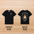 No. 45 front and back models - symmetrical rose and orange black