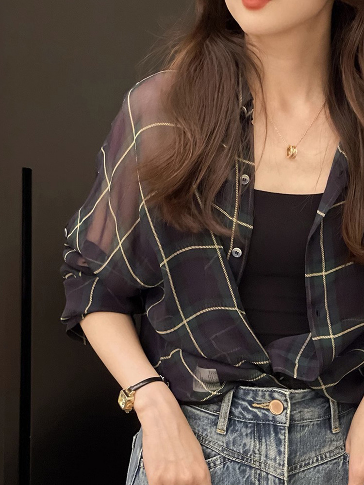 (Mới) Mã K7318 Giá 940K: Áo Sơ Mi Nữ Dotdc Kẻ Caro Phục Cổ Cổ Điển Kẻ Caro Thời Trang Nữ Chất Liệu G03 Sản Phẩm Mới, (Miễn Phí Vận Chuyển Toàn Quốc).