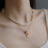 Light Luxury Niche High Elegant Natural Pearl Necklace Beaded New Chinese Style National Style Woolen Chain Gold 2025 New Style
