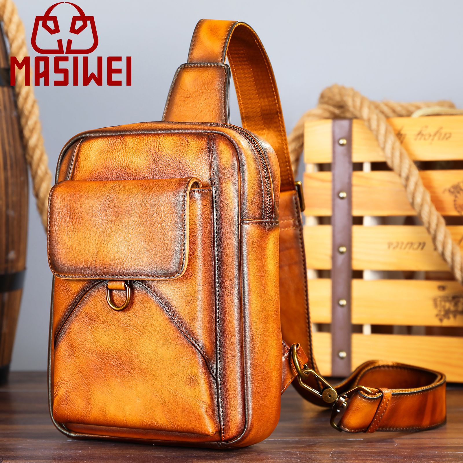 (Mới) Mã A2832 Giá 2020K: Túi Đeo Vai Nam Gutdbu Phục Cổ Cổ Điển Túi Xách Ví Nam Chất Liệu Da Bò G05 Sản Phẩm Mới, (Miễn Phí Vận Chuyển Toàn Quốc).