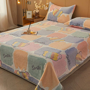 Autumn and Winter Flannel Blanket Cover Blanket Cartoon Sofa Blanket Plush Bed Sheet Air Conditioning Office Nap Blanket Quilt