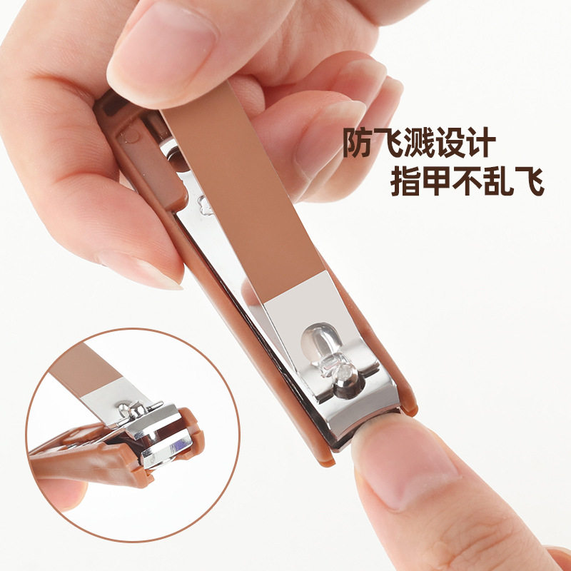 Cross-Border Suitcase 8-Piece Nail Clipper Set Anti-Splash Nail Clipper Portable Manicure Tool Nail Clipper Set