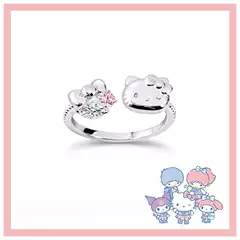 Sanrio Academy Mix Series Hello Kitty Ring - Sweet Cartoon Luxury Creative Design Premium Feel Ring