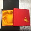 Red Square Paper Box Packaging Box for Jade Flower Bracelet, Rose Flower Bracelet Paper Box, Simple Bracelet Gift Box
