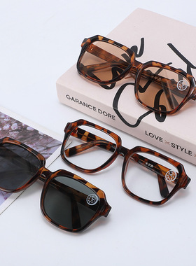 水晶玻璃太阳镜士遮阳防光大框耐划耐温驾驶镜墨镜无度数清厂家直