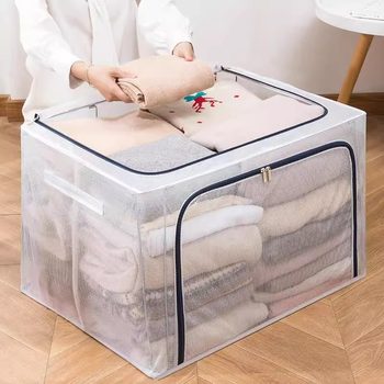 Home Dormitory Storage Grid Clothing Storage Box Nylon Waterproof Storage Box Installation-Free Underwear Storage Box Wholesale