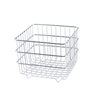 Frost Mountain Style Wrought Iron Storage Basket Desktop Cosmetic Basket Storage Basket Draining Basket Stainless Steel Shelf Ins