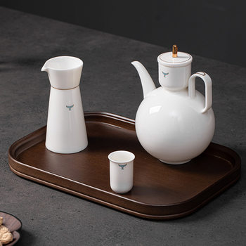 Ceramic Wine Glass, White Wine Divider, High-End Household Chinese Wine Set, Accessible Luxury Wine Cup, Small Wine Cup, Jug