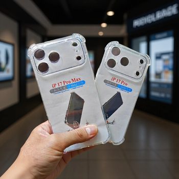 Highly Transparent 1.5mm Anti-Fall Mobile Phone Case Suitable for iPhone 17Promax/17Pro Tpu Protective Case