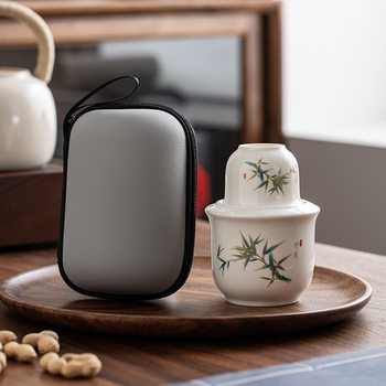 Ceramic Wine Warmer, Ceramic Wine Kettle, Household Yellow Wine Warmer, 0.1kg White Wine Warmer, Wine Cup with Lid