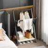 Simple Folding Bedside Small Coat Rack Floor Bedroom Temporary Clothes Storage Children's Small Hanger Household