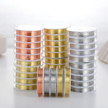DIY Copper Wire Letter Ring Winding Copper Wire Beading Wire Jewelry Wire Bow Shaping Wire Gold and Silver Copper Wire