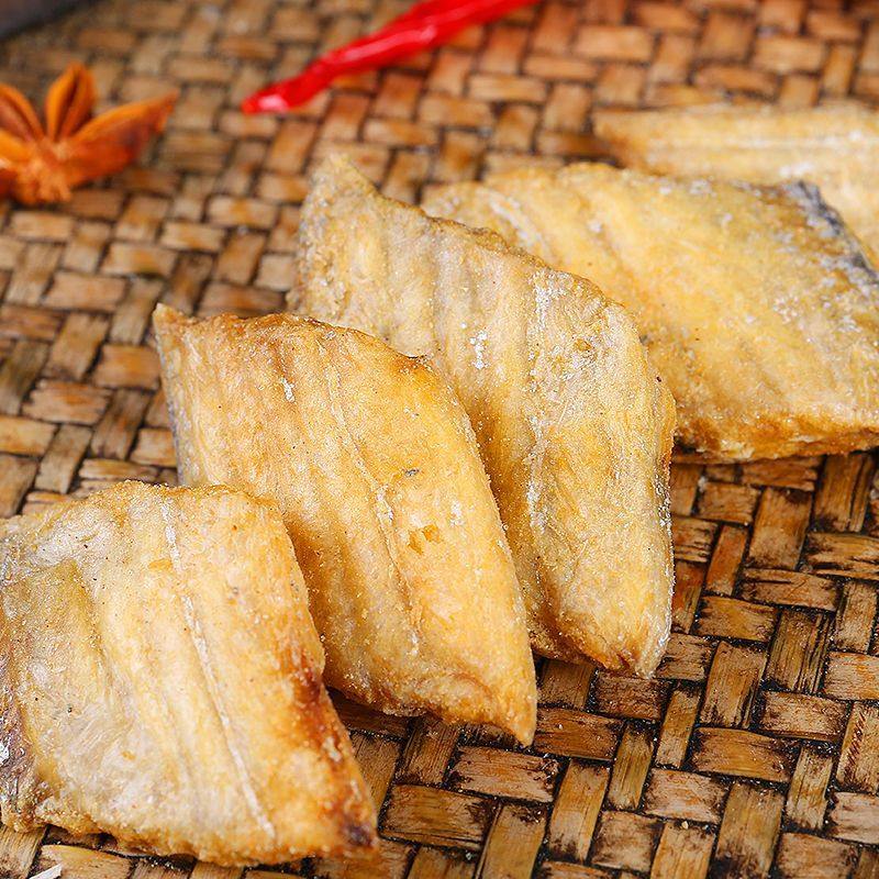 [Sf Free Shipping] Crispy Hairtail Crispy Ready-To-Eat Seafood Snacks Charcoal-Grilled Hairtail Non-Fried to Satisfy Cravings 80g Bag