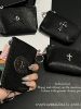 Crow's Same Leather Cross Sword Zipper Card Holder Card Holder Coin Purse Small Cosmetics Bag Niche High-End Sense
