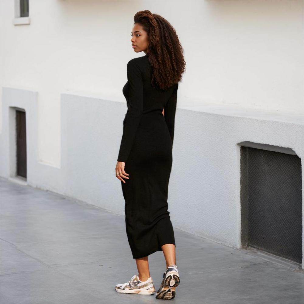 Casual Maxi Dress Comfortable Versatile Slim Fit Spring Summer Style for Work or Leisure Wholesale Available