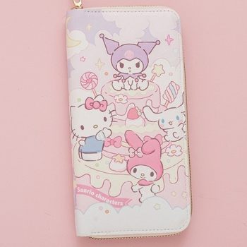 Fresh Japanese Style Cute Kitten Women's Wallet Girl's Wallet Long Zipper Texse Student Card Holder 2025 New