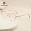 2025 new fashion metal women's optical glasses frame anti-blue trend ultra light glasses frame manufacturers wholesale