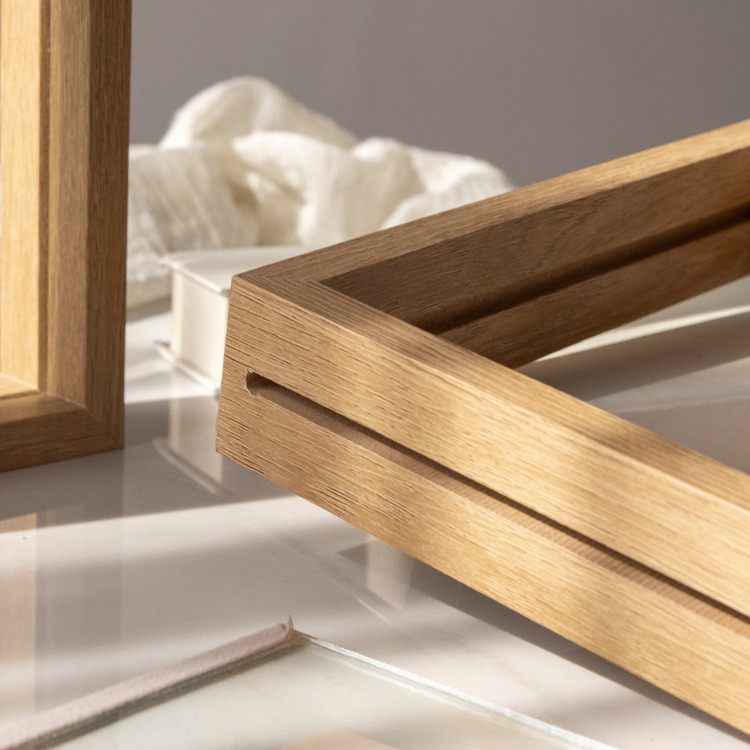 Double-sided Transparent Photo Frame Table 7-inch 6 Calligraphy Framed Ornaments Calligraphy and Painting Real Glass Radio Display Frame A4 Frame