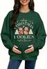 Cross-Border Fleece Sweatshirt Astanfy Women's Maternity Christmas Sweater Mom Sweatshirt Long-Sleeve Shirt