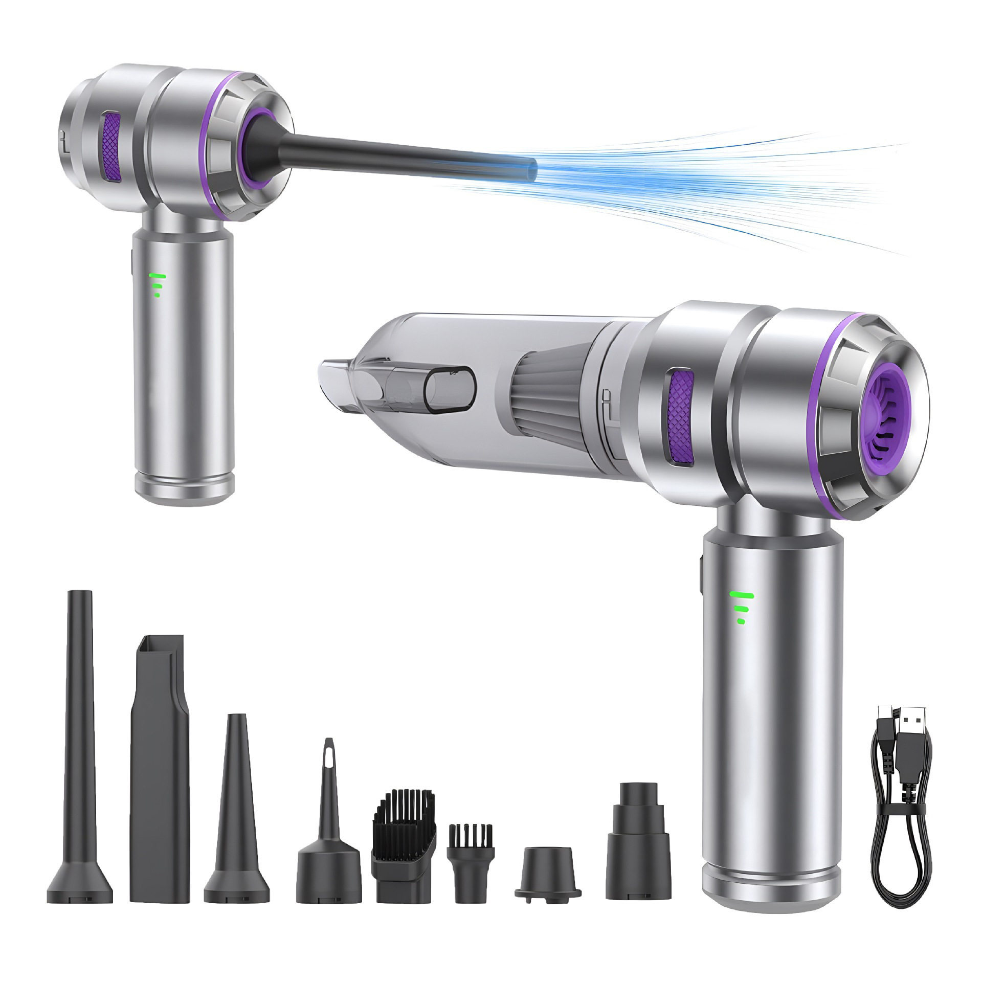 Hot-Selling Wireless Small Mini Handheld Charging Car Vacuum Cleaner Cleaning Car Home Dual-Purpose High-Power Blowing and Suction Integrated