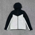 Black and light gray full sleeve jacket