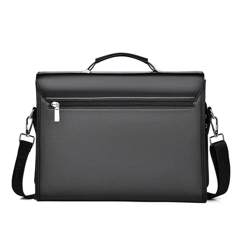 Cross-Border Foreign Trade Wholesale 2025 New Single-Shoulder Crossbody Bag, Hand-Held Business Bag, Horizontal Briefcase, Laptop Bag, Men's Bag