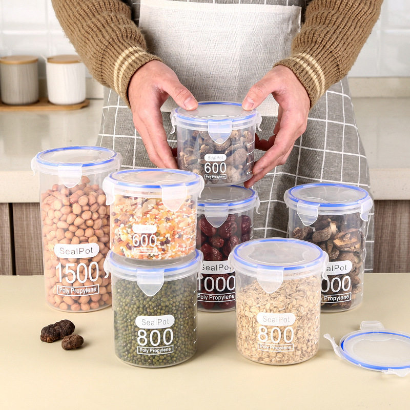 Kitchen Sealed Jars, Grain Storage Jars, Household Snack Food Storage Boxes, Rice Buckets, Food Storage Jars