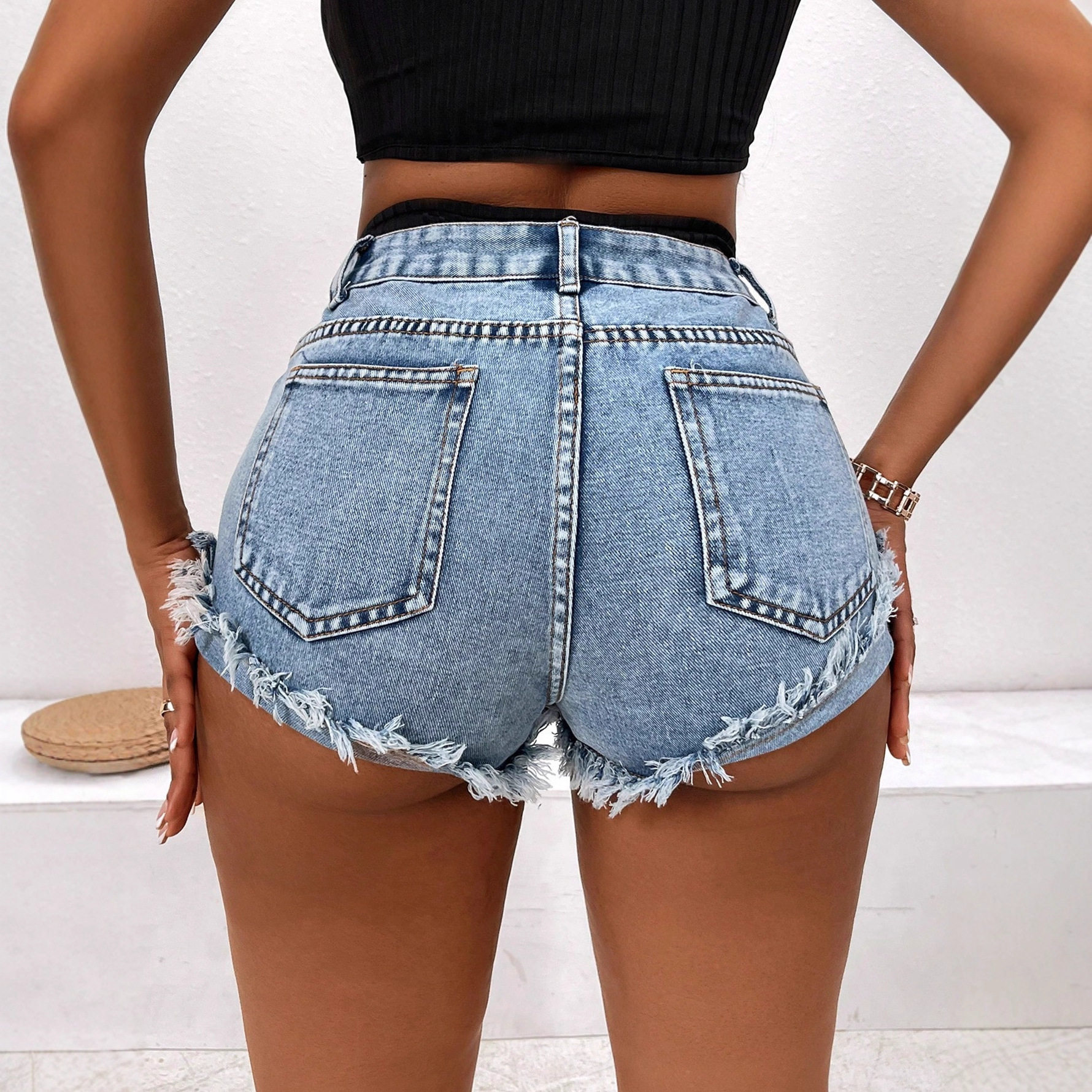Slim Fit Denim Shorts Sexy Casual Style Perfect for Summer Outings Wholesale Available OEM ODM service