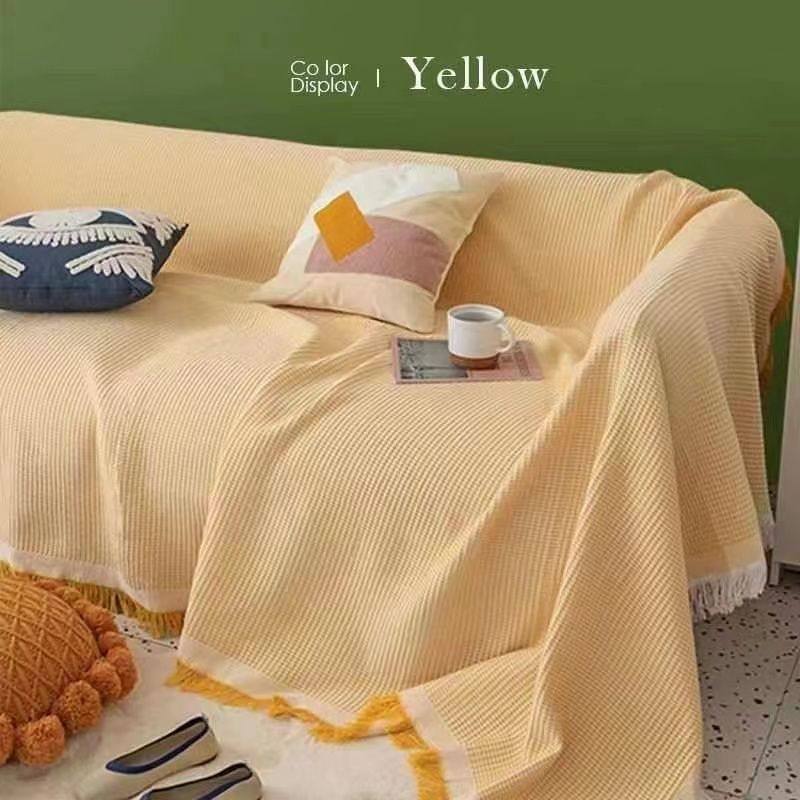 Sofa Towel Cover American Pastoral Full Cover Universal French Sofa Cushion Cover Blanket Cotton Pure Four-Season Universal