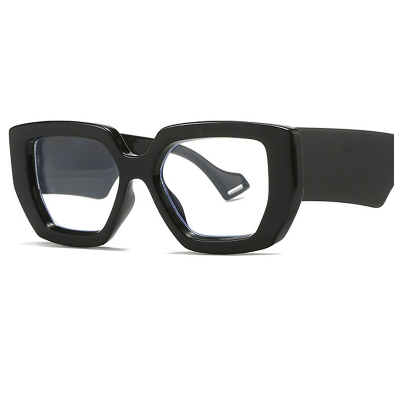 2024 New Fashion European and American Style Wholesale Glasses Frame Y2K Flat Mirror Personalized Large Frame Ins Wholesale Export Cross-Border