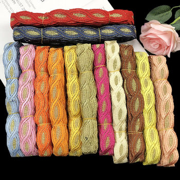 in stock wholesale ethnic curtain lace accessories sofa accessories DIY gold thread small twist clothing skirt decoration