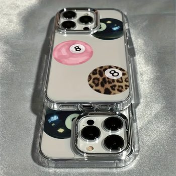 Colorful Billiards Suitable for Apple 15Promax Mobile Phone Case Iphone14 Small Fresh 13 New Style 12 All-Inclusive Soft Case