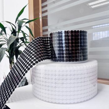 Round Double-sided Adhesive Velcro Velcro Buckle Self-adhesive Tape Accessories Male and Female Buckle Velcro Buckle with Small Dot