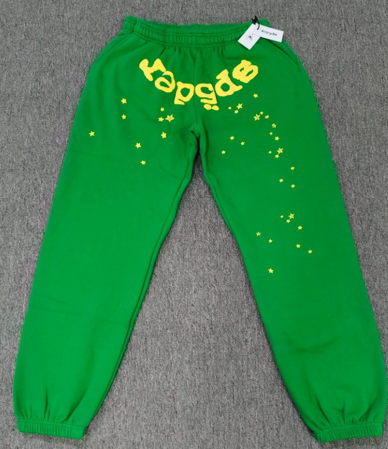 跨境爆款连帽衫555555美潮街头重磅宽松Sp5der卫衣卫裤男套装现货